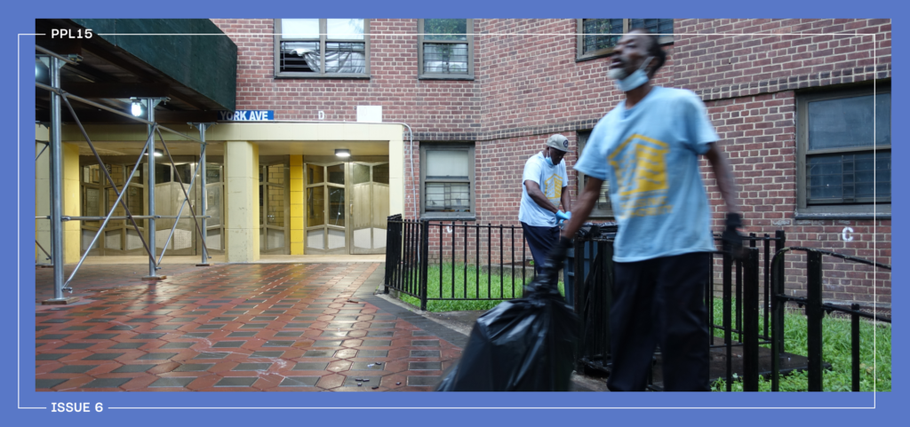 NYCHA caretakers at work.