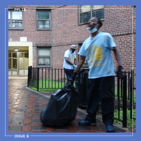 NYCHA caretakers at work.
